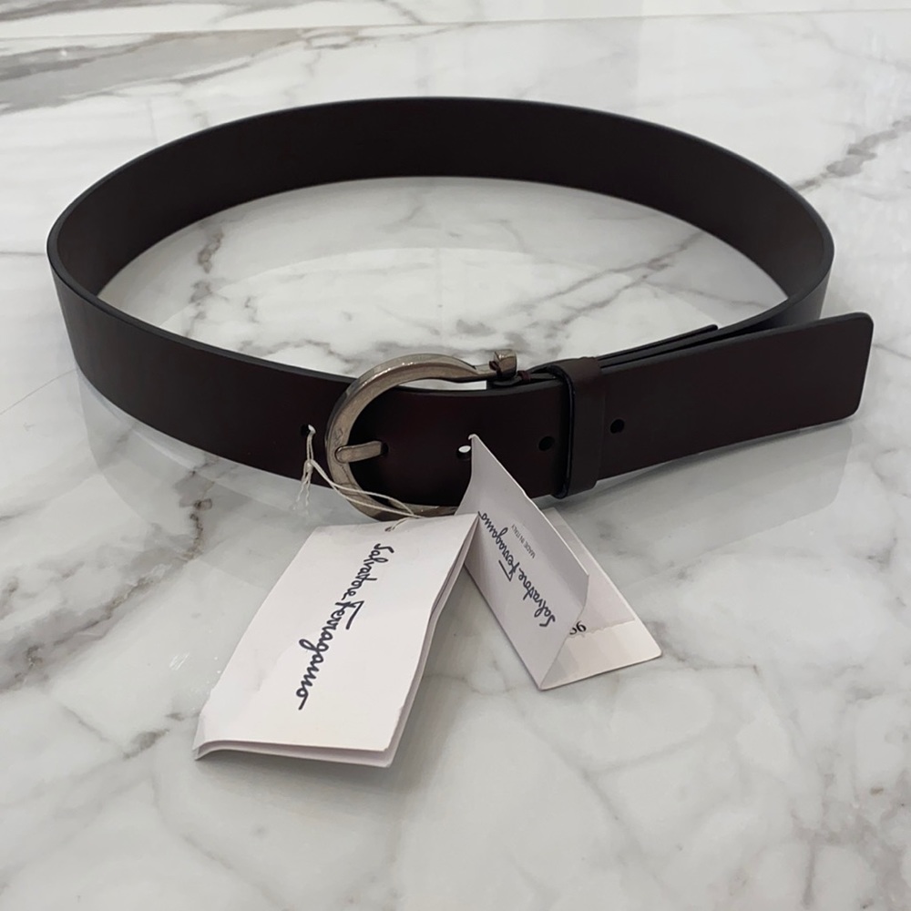 Ferragamo brown brand new with tags belt size 36